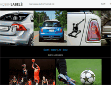 Tablet Screenshot of hobbylabels.com